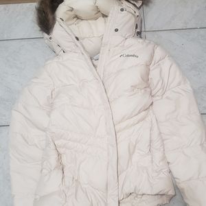Columbia white coat